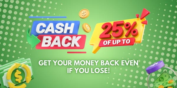 XKing App APK 25 percent cashback banner with cash bills, gold coin and piggy bank